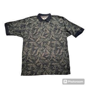 2 FOR 20 SALE Cutter & Buck Polo Shirt Size L Pineapple Pattern